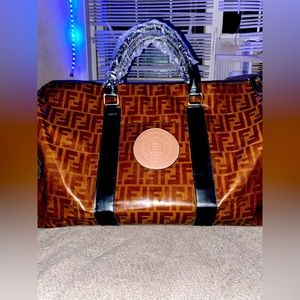 Fendi Duffle Bag with Strap.